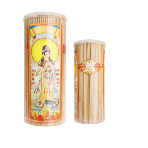 Duft-Räucherstäbchen & Schwarze Räucherstäbchen im Zylinder 20 cm (440 g) / ธูปหอม - ธูปดำในกระบอก ขนาด 20 ซม. 440 g