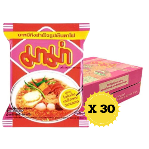 MAMA Instantnudeln YENTAFO 60gX30 / มาม่า เย็นตาโฟ 60 ก. X30