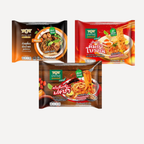 Mung Korn Koo Ready -Thailändische Instant-Nudeln / ก๋วยเตี๋ยวกึ่งสำเร็จรูป  ตรามังกรคู่ เรดดี้