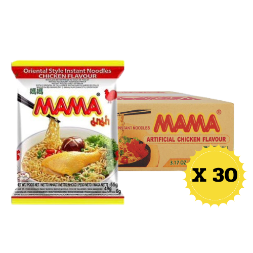 MAMA Instant-Nudeln mit Hühnergeschmack 55g X30 /บะหมี่กึ่งสำเร็จรูปมาม่า 55g X30