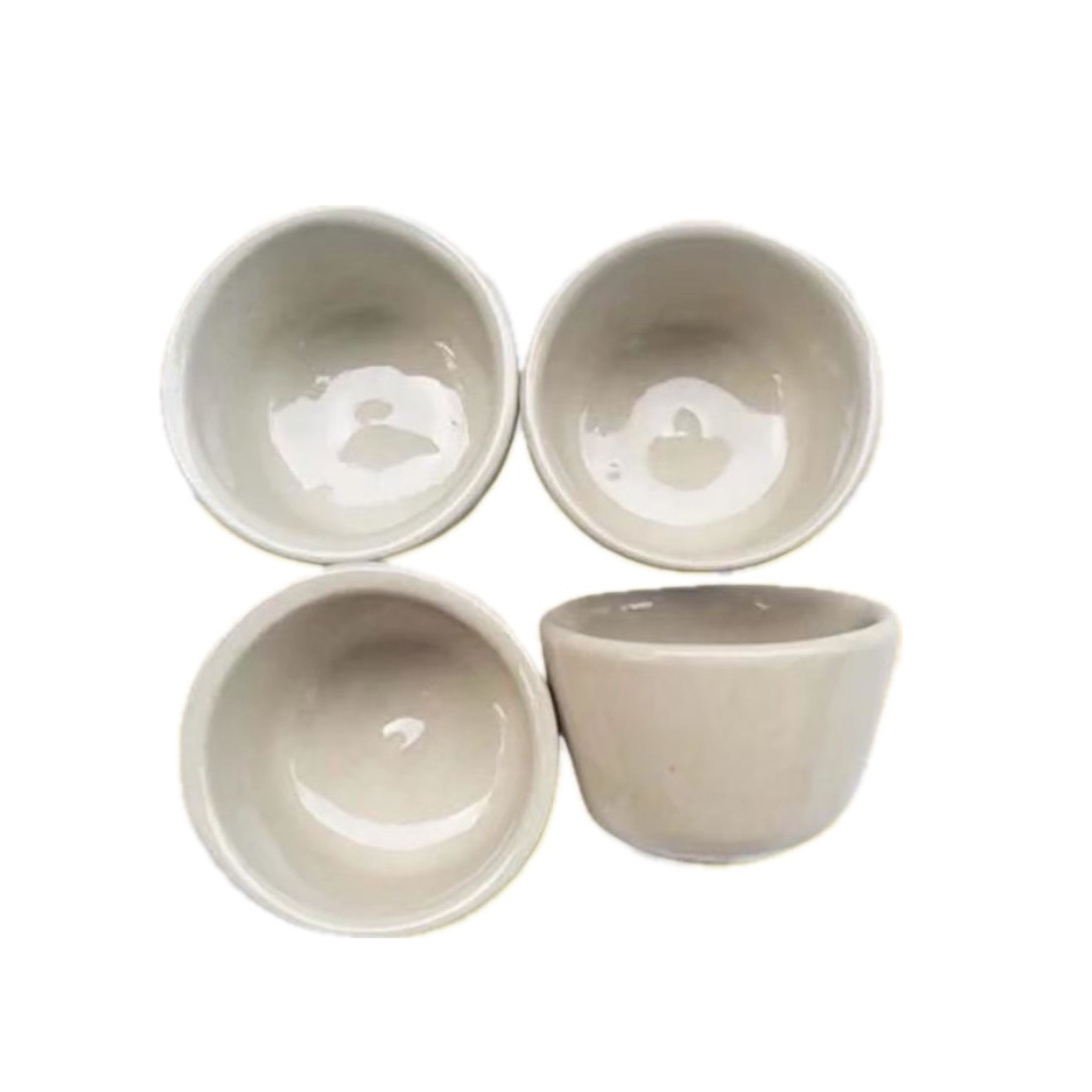 Thai-Kitchen Keramik-Dämpfschalen für Khanom Thuai Fu 20er Set / ถ้วยตะไล ถ้วยขนมถ้วยฟู เซรามิก 20 ใบ