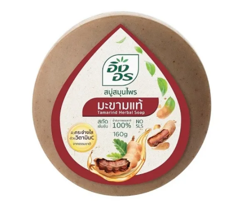 Ing On Tamarinden-Seife (Pflanzliche Kräuterseife) - 160g (สบู่อิงอร สูตรมะขามแท้)