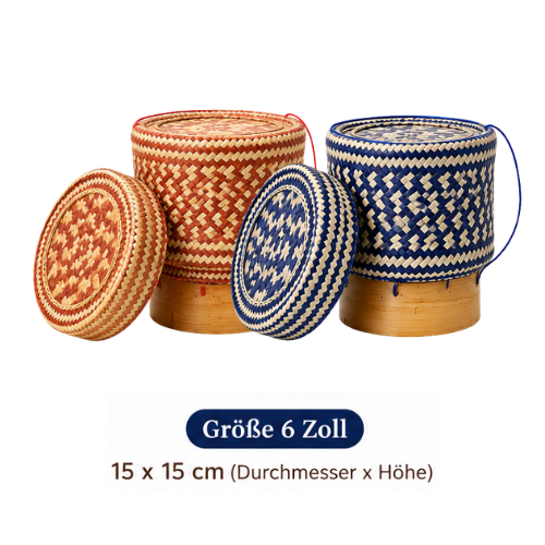 Thailändischer Klebreis-Korb "Lai Thai" Muster / กระติ๊บข้าวเหนียว ลายไทย