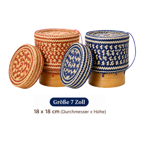 Thailändischer Klebreis-Korb "Lai Thai" Muster / กระติ๊บข้าวเหนียว ลายไทย