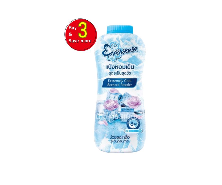Eversense - Extreme Cool Erfrischendes Kühlpuder 280g / เอเวอร์เซ้นส์ แป้งเย็นสุดขั้ว 280 กรัม