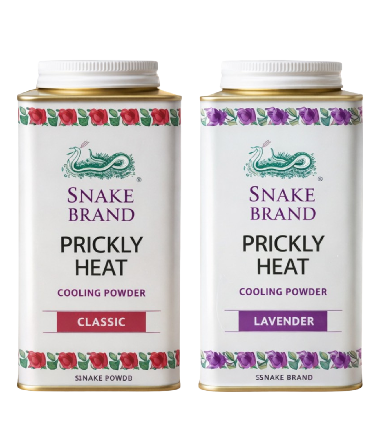 PRICKLY HEAT POWDER ''SNAKE'' 140g X2 /แป้งตรางู 140g X2
