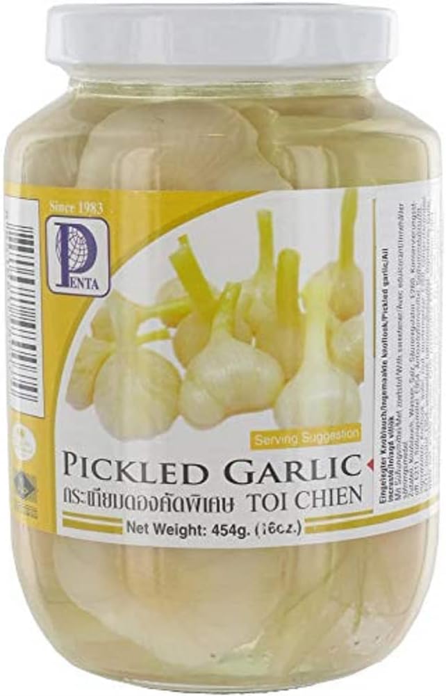 Pickled Garlic - PENTA 454g/ PENTA กระเทียมดอง ขนาด 454 กรัม