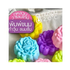 Thai-Kitchen Silikonform Ø 5 cm Blumen- & Blättermuster (12er Pack) / พิมพ์ซิลิโคน 5 ซม. ลายดอกไม้และใบไม้ (1 โหล)