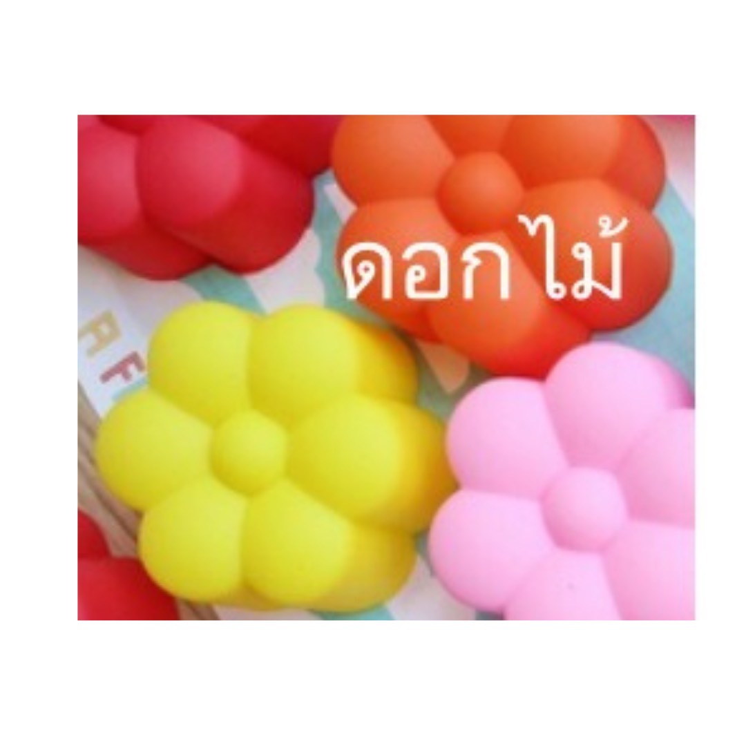 Thai-Kitchen Silikonform Ø 5 cm Blumen- & Blättermuster (12er Pack) / พิมพ์ซิลิโคน 5 ซม. ลายดอกไม้และใบไม้ (1 โหล)