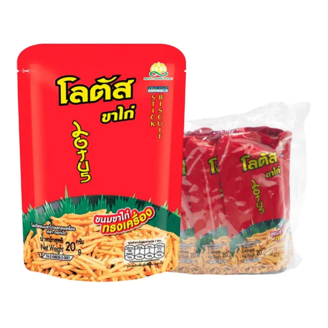 KA KAI THAILÄNDISCHE PIKANTE GEBÄCKSTANGEN 60g  (โลตัสขนมขาไก่ทรงเครื่อง 60g)