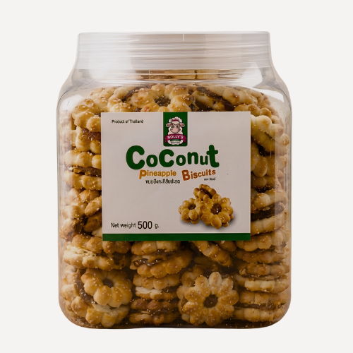 DOLLY'S - Kokos Ananas Kekse 500 g/ขนมปังกะทิ สับปะรด ขนาด 500 กรัม