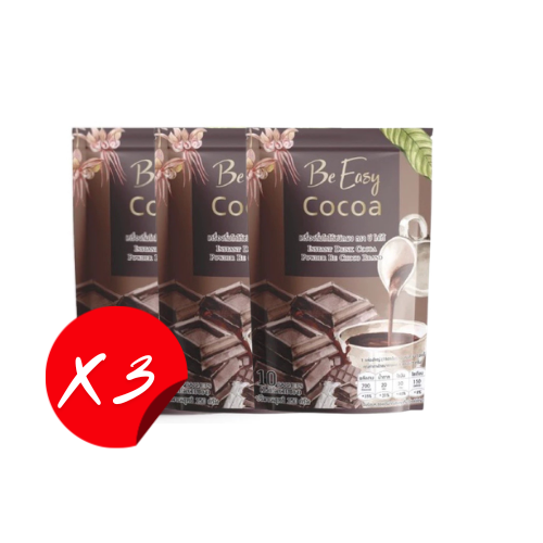 Be Easy Instant Kakaogetränkepulver / Be Easy Cocoa เครื่องดื่มโกโก้ชนิดผง บีโกโก้ นางบี (10 ซอง x 15g)