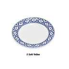 Thailändisches Blaumuster Porzellangeschirr - Traditionelle Schale & Teller / ถ้วยจานลายครามไทยโบราณ