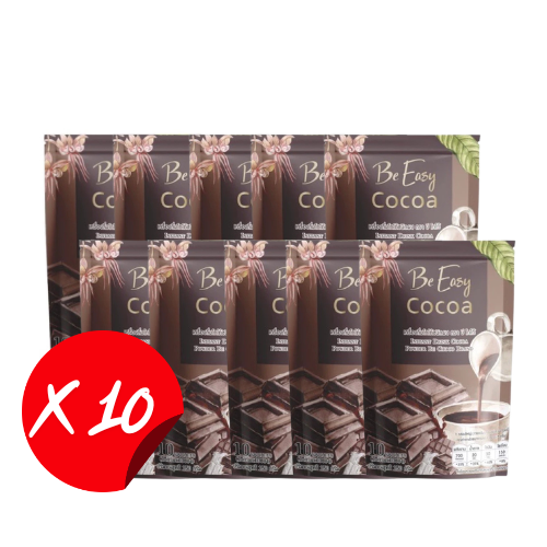 Be Easy Instant Kakaogetränkepulver / Be Easy Cocoa เครื่องดื่มโกโก้ชนิดผง บีโกโก้ นางบี (10 ซอง x 15g)