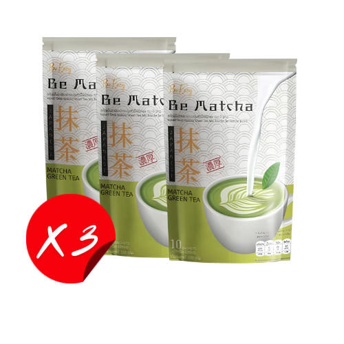 Be Easy - Instant Matchagetränkepulver / Be Easy Matcha ชาเขียวนางบี บีอีซี่ (10 ซอง x 15g)