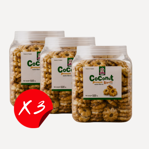DOLLY'S - Kokos Ananas Kekse 500 g/ขนมปังกะทิ สับปะรด ขนาด 500 กรัม