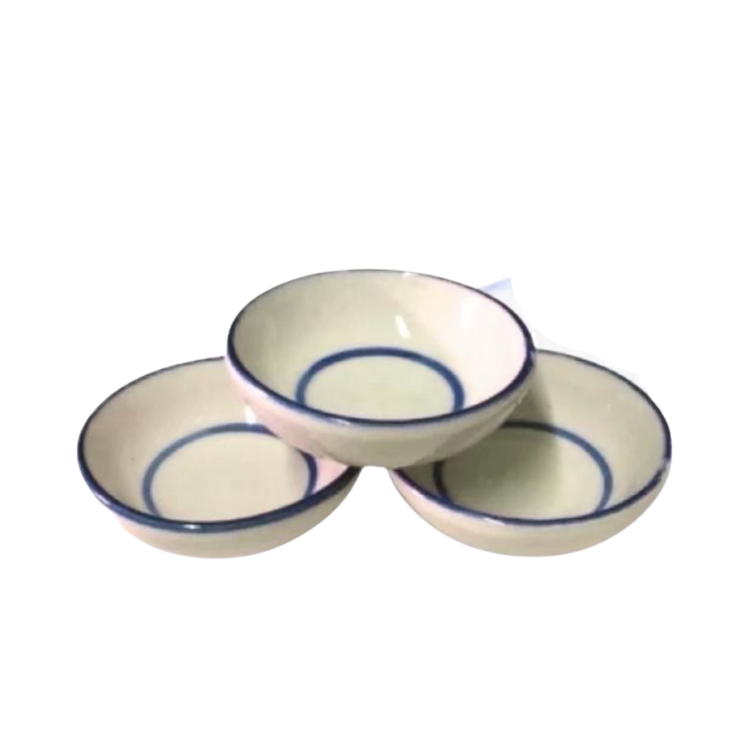 Thai-Kitchen Traditionelle Keramik-Dämpfschalen "Tuai Talai" (Grad A) 10er Set / ถ้วยตะไล เกรด A จำนวน 10 ใบ