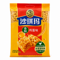 Hsu Fu Chi Sachima Gebäck mit Ei-Geschmack 18er-Pack | ข้าวซอยตัดสไตล์จีน ขนมไข่กรอบซาชิมะ ตราสวี่ฝูจี้ (1 ห่อ มี 18 ชิ้น)
