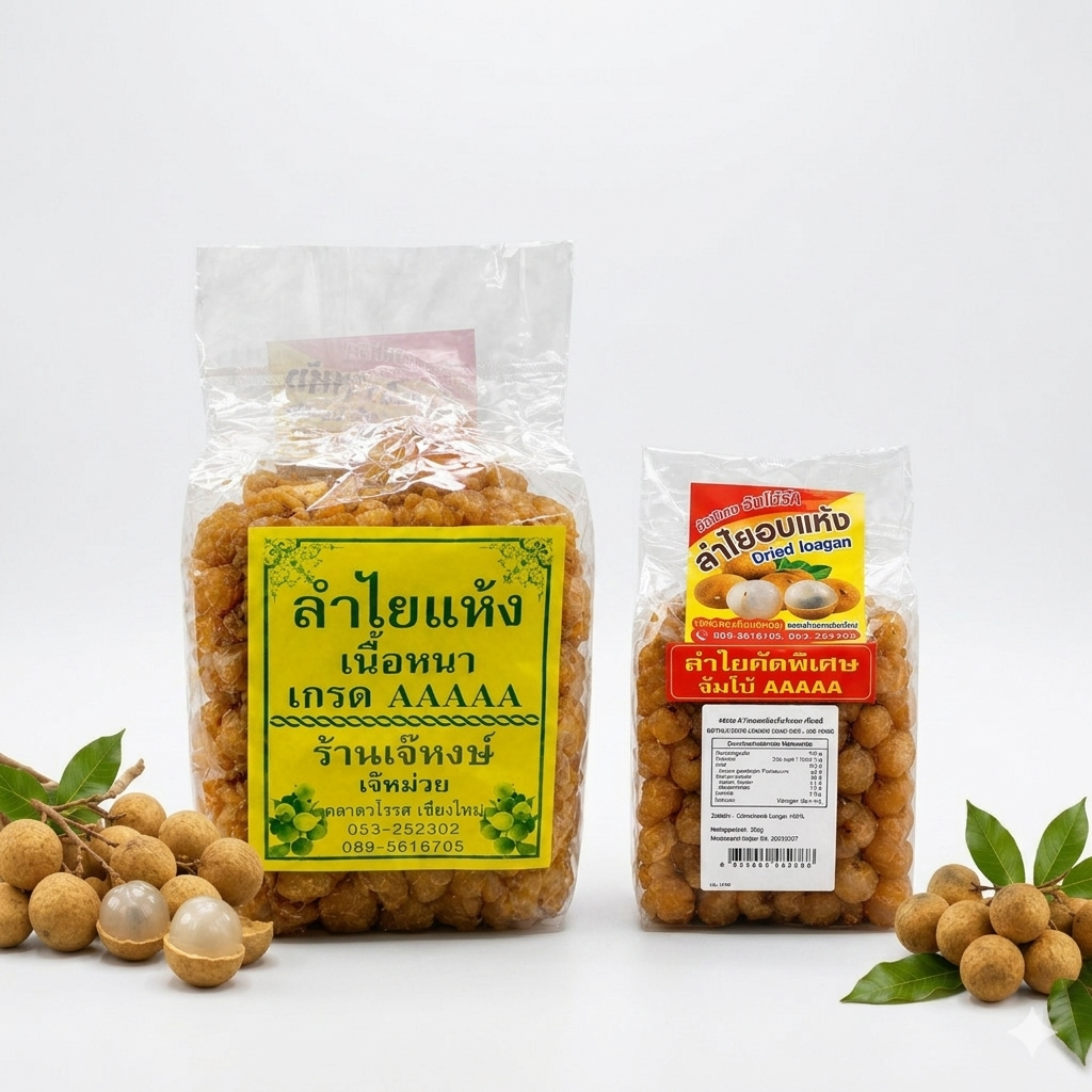 Jae Hong / Getrocknete Longan / เจ้หงษ์ ลำไยอบแห้ง