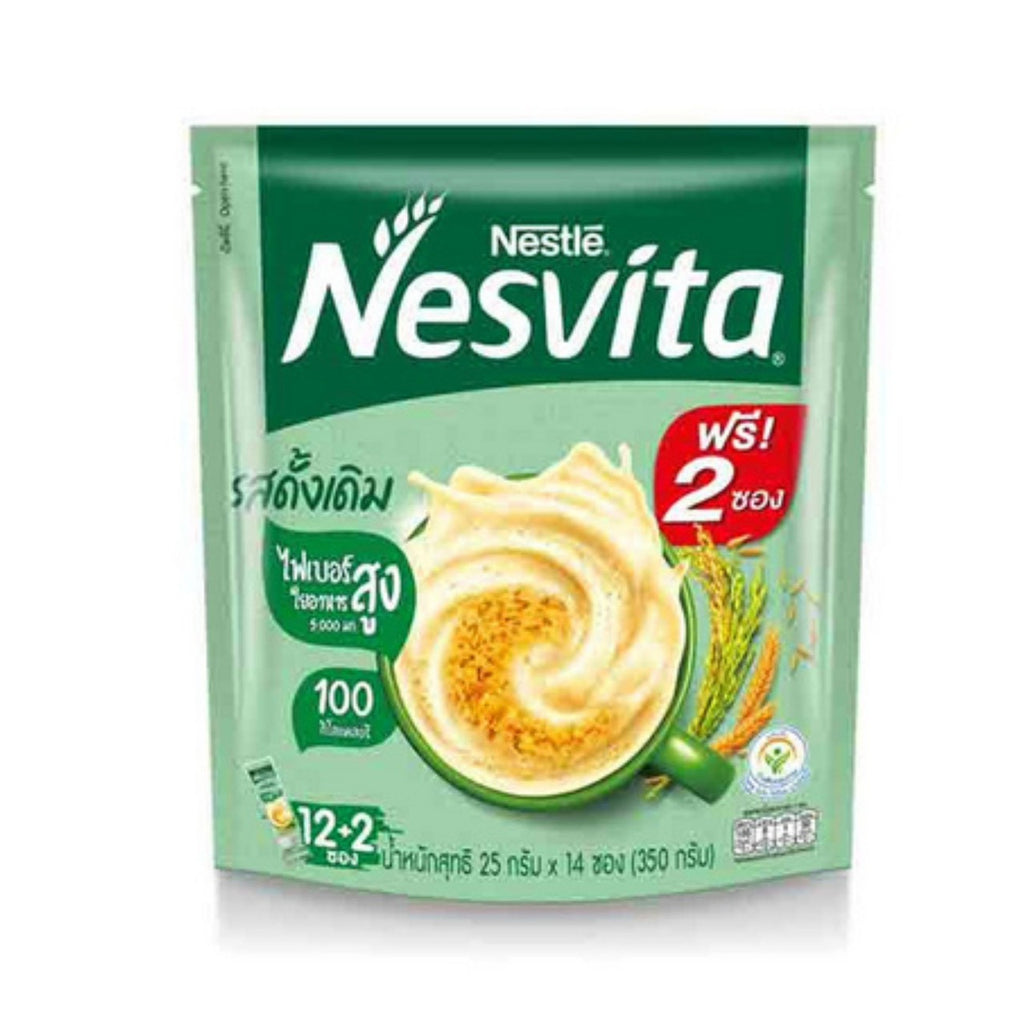 Nestle Nesvita (25g X 12 pcs) / เครื่องดื่มธัญญาหารสำเร็จรูป (สูตรดั้งเดิม และน้ำตาลน้อยกว่า 55% (25gX12 ซอง)