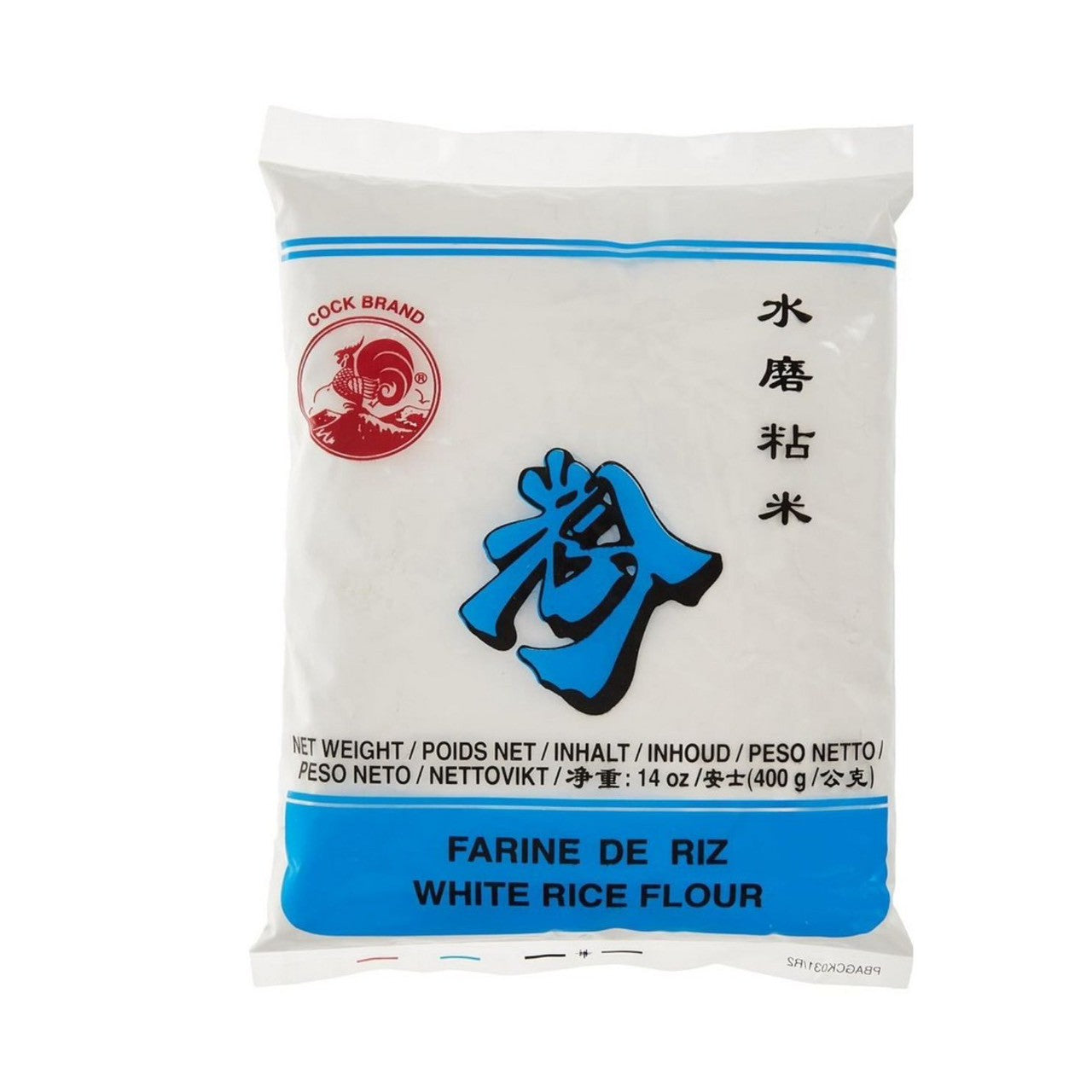 Cock Brand Rice Flour (Reismehl) - 400g/แป้งตราไก่ ขนาด 400 กรัม