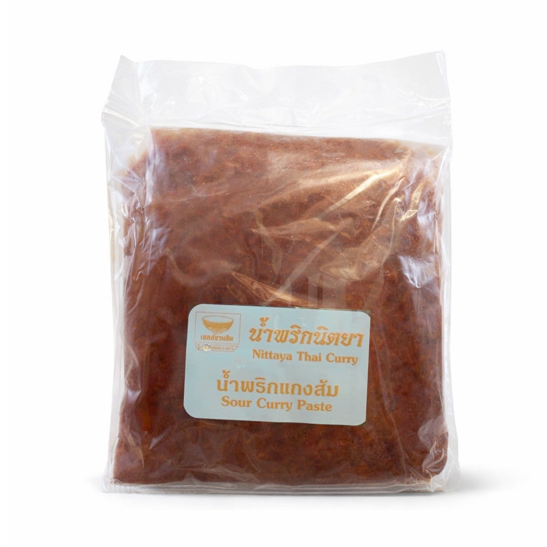 Nittaya Thai Currypaste für Som Curry (Sauer-Scharf) 500g / น้ำพริกแกงส้มนิตยา 500 กรัม