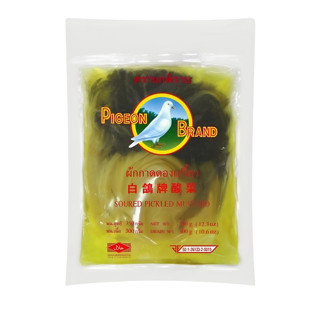 Pigeon Sauersauerkohl (Pickled Mustard Greens) 350g / ผักกาดดองเปรี้ยว ตรานกพิราบ 350 g