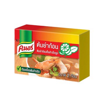 Knorr Tom Yum Brühwürfel 20g / คนอร์ ซุปก้อน รสต้มยำ 20 ก.