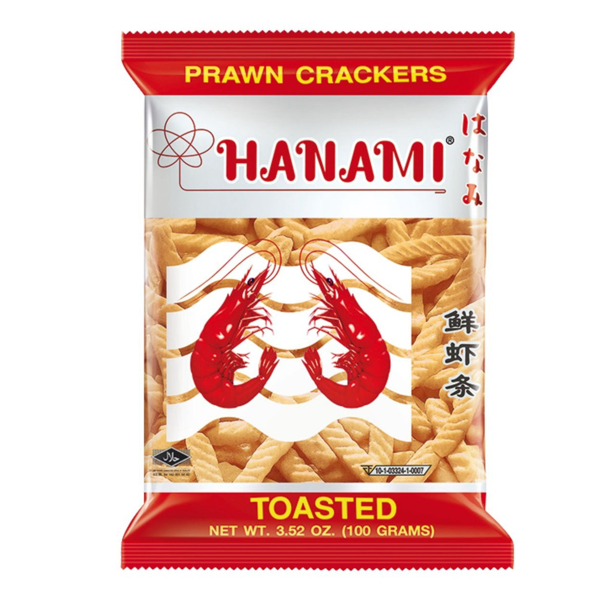 HANAMI Knusprige Krabbenchips Original 100g / ฮานานิ ข้าวเกรียบกุ้ง รสดั้งเดิม 100 กรัม