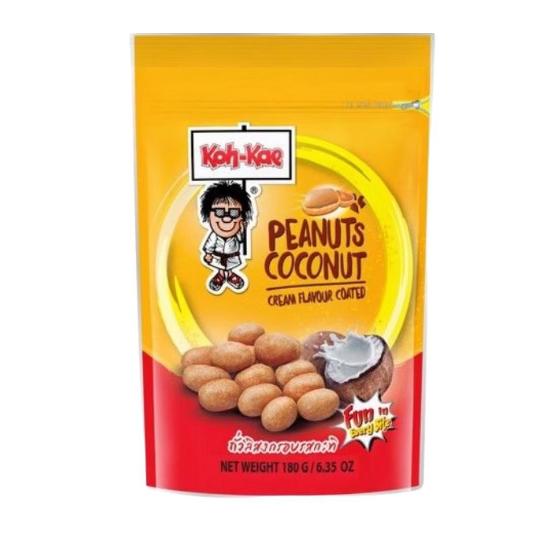 KOH-KAE - Erdnüsse mit Kokosnussgeschmack (Coconut Flavored Peanuts)/ โก๋แก่ ถั่วลิสงอบกรอบรสกะทิ ขนาด 180 กรัม