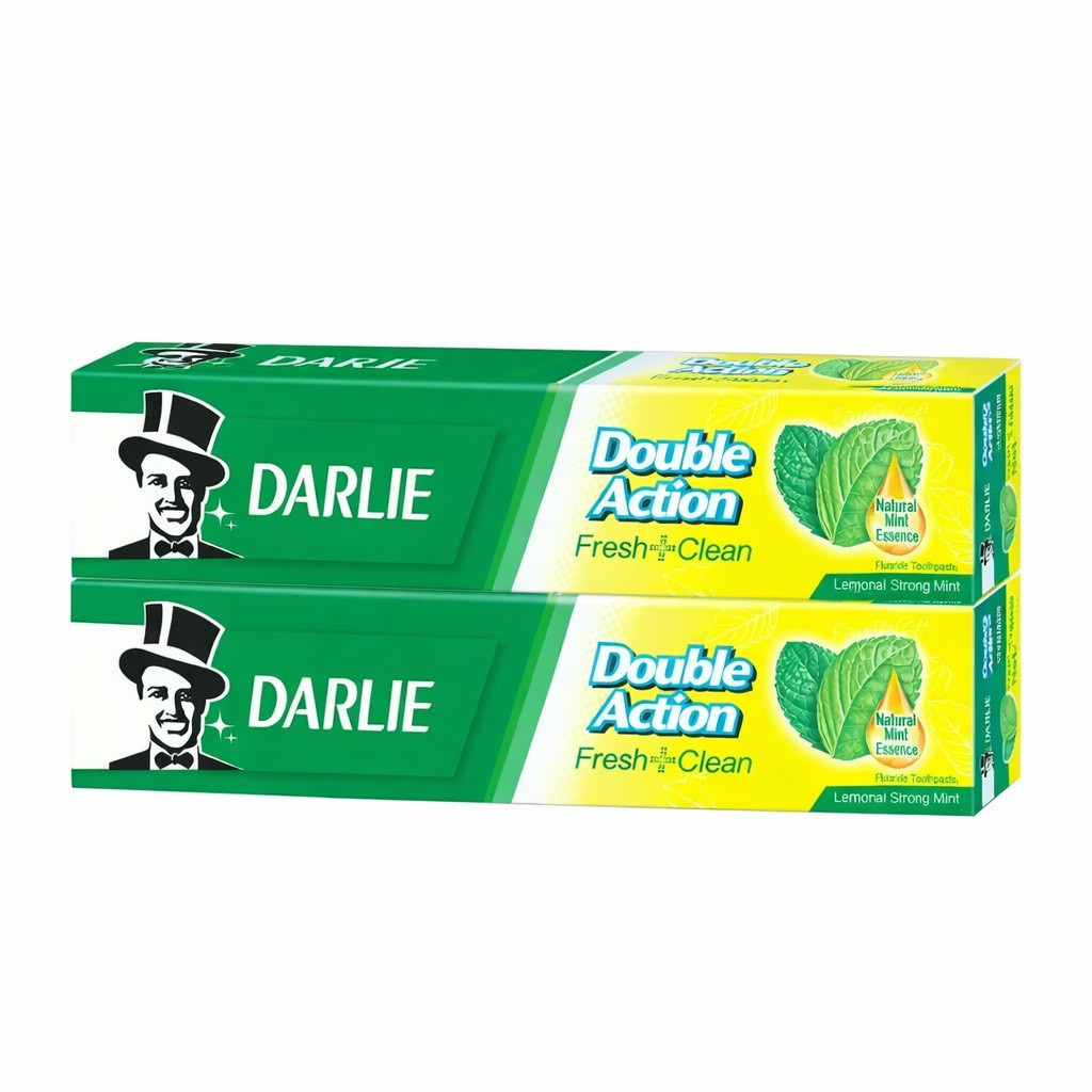 Darlie Double Action Zahnpasta Fresh + Clean 150g - Minz & Zitrone (ดาร์ลี่ ดับเบิ้ล แอ็คชั่น ยาสีฟัน สูตรเฟรช แอนด์ คลีน กลิ่นเลมอนมินต์ 150 กรัม)