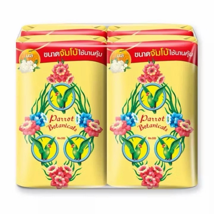 Parrot Botanicals Seife 4er-Pack (Klassische Duftseife) - 4 x 70g (สบู่นกแก้ว พฤกษานกแก้ว ชุด 4 ก้อน)
