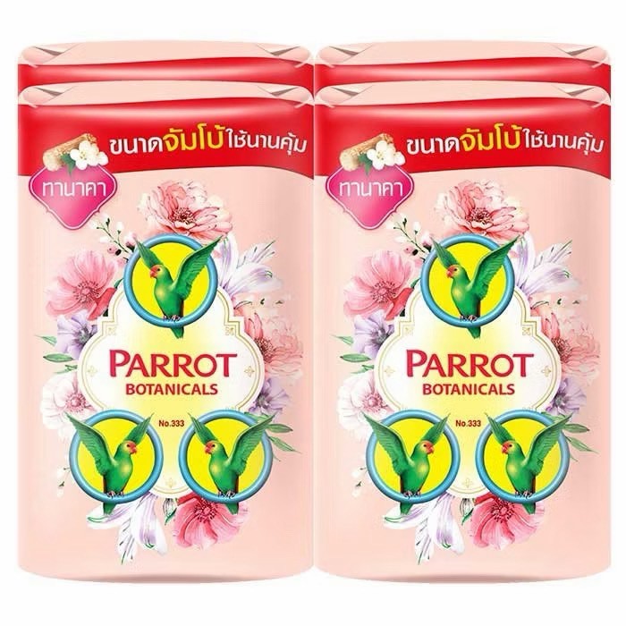 Parrot Botanicals Seife 4er-Pack (Klassische Duftseife) - 4 x 70g (สบู่นกแก้ว พฤกษานกแก้ว ชุด 4 ก้อน)