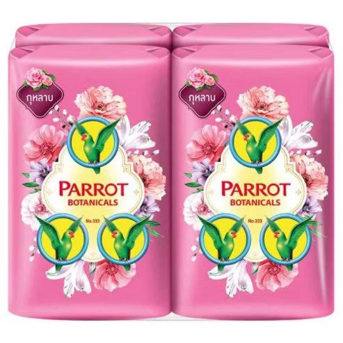 Parrot Botanicals Seife 4er-Pack (Klassische Duftseife) - 4 x 70g (สบู่นกแก้ว พฤกษานกแก้ว ชุด 4 ก้อน)