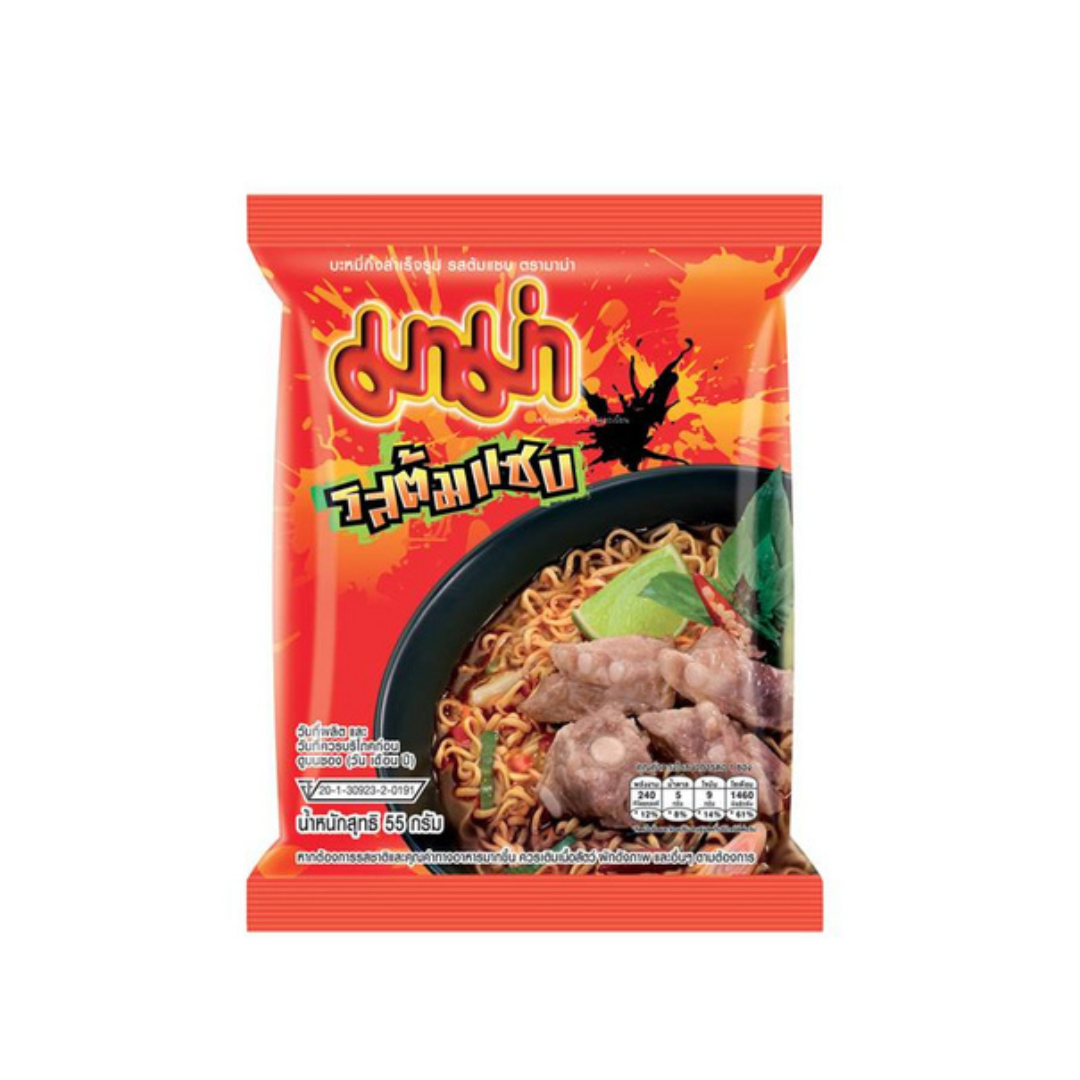 MAMA Instantnudeln Tom Saab Geschmack 55g / มาม่า รสต้มแซ่บ 55 ก.