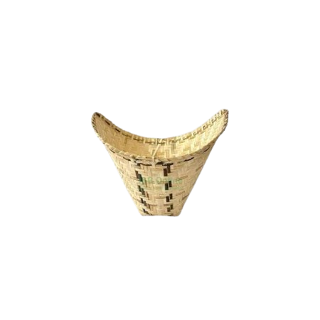 Thai Klebereis-Dämpfset (Aluminiumtopf & Bambuskorb -22 cm) (หม้อนึ่งข้าวเหนียวพร้อมหวด  ขนาด 22 cm)